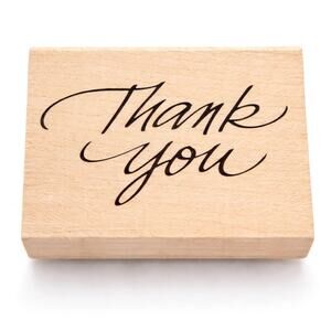 Hero Arts Thank You Calligraphy D337 Rubber Stamp